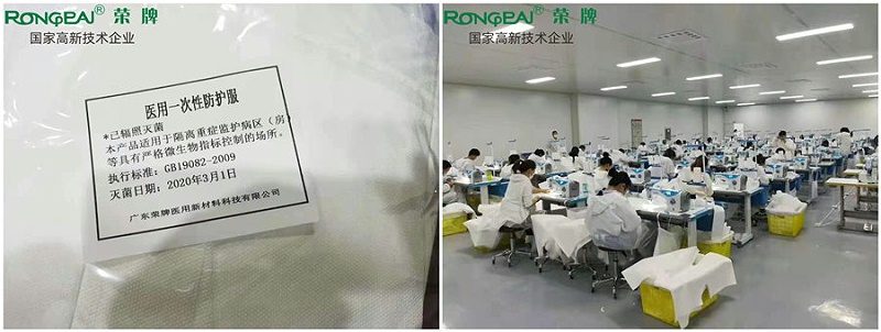 世界杯官网线上平台医纺防护服